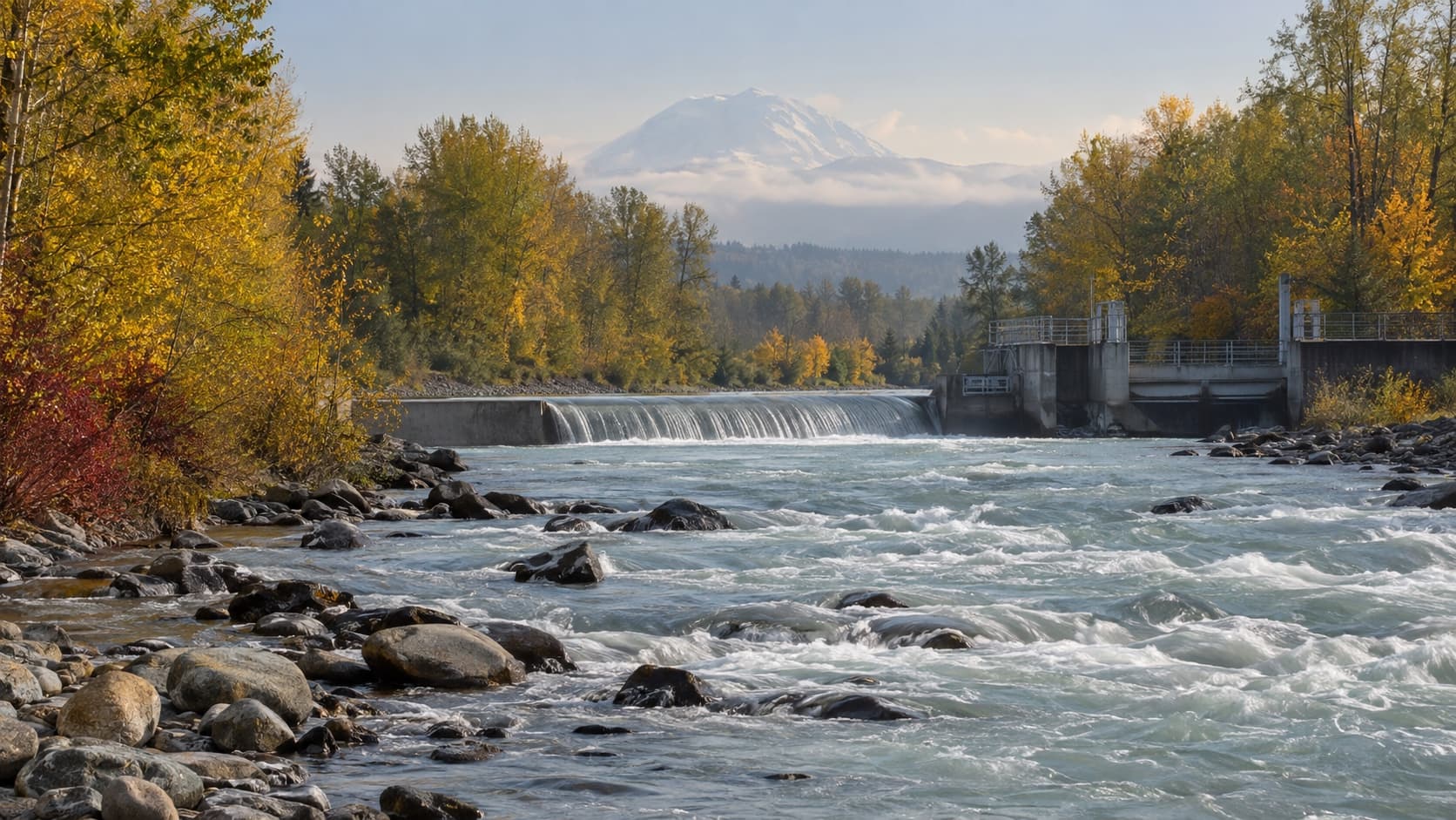 The White River below the Muckleshoot White River Hatchery